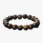 bracelet homme perles tressées en bois