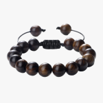 bracelet tressé en bois masculin