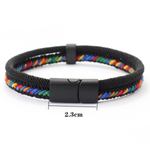 bracelet fin homme tissu ethnique