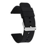 Bracelet montre caoutchouc noir