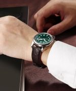 Bracelet montre cuir homme crocodile​