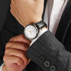 Bracelet montre cuir homme crocodile​