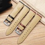 Bracelet montre cuir homme noir motif crocodile