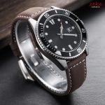 Bracelet montre cuir marron homme 18 cm​