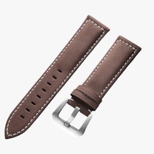 Bracelet montre cuir marron homme 18 cm​