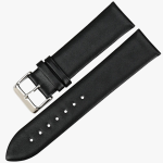 Bracelet montre cuir noir homme-Boucle à aiguille