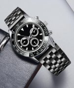 Bracelet montre homme acier inoxydable​-Double verrouillage