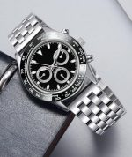 Bracelet montre homme acier inoxydable​-Double verrouillage
