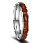 incrustation bois bague acier inoxydable