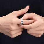 bague-homme-acier-argent-bois