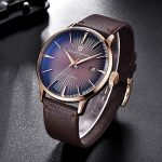 Montre-Automatique-Homme-Luxe-en-cuir-marron