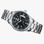Montre-Automatique-Homme-argent-a-cadran-rond