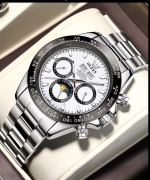 Montre Chronographe OLEVS blanc Homme – Style Luxe
