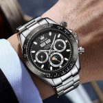 Montre Chronographe OLEVS noir Homme – Style Luxe au poignet homme