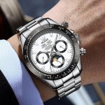 Montre Chronographe blanc OLEVS Homme – Style Luxe au poignet homme