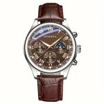 Montre Homme Quartz - Bracelet Cuir Marron