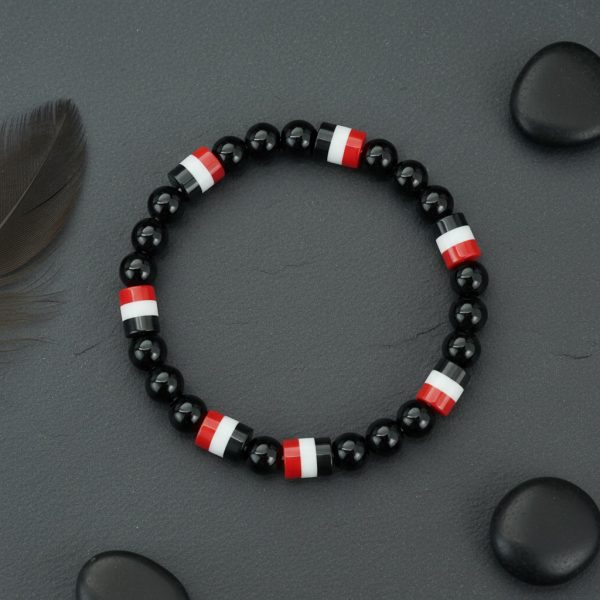 bracelet-homme-perles-tricolore-noir-blanc-rouge-naturel-ardoise