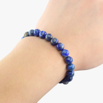 poignet lifestyle bracelet perle lapis lazuli